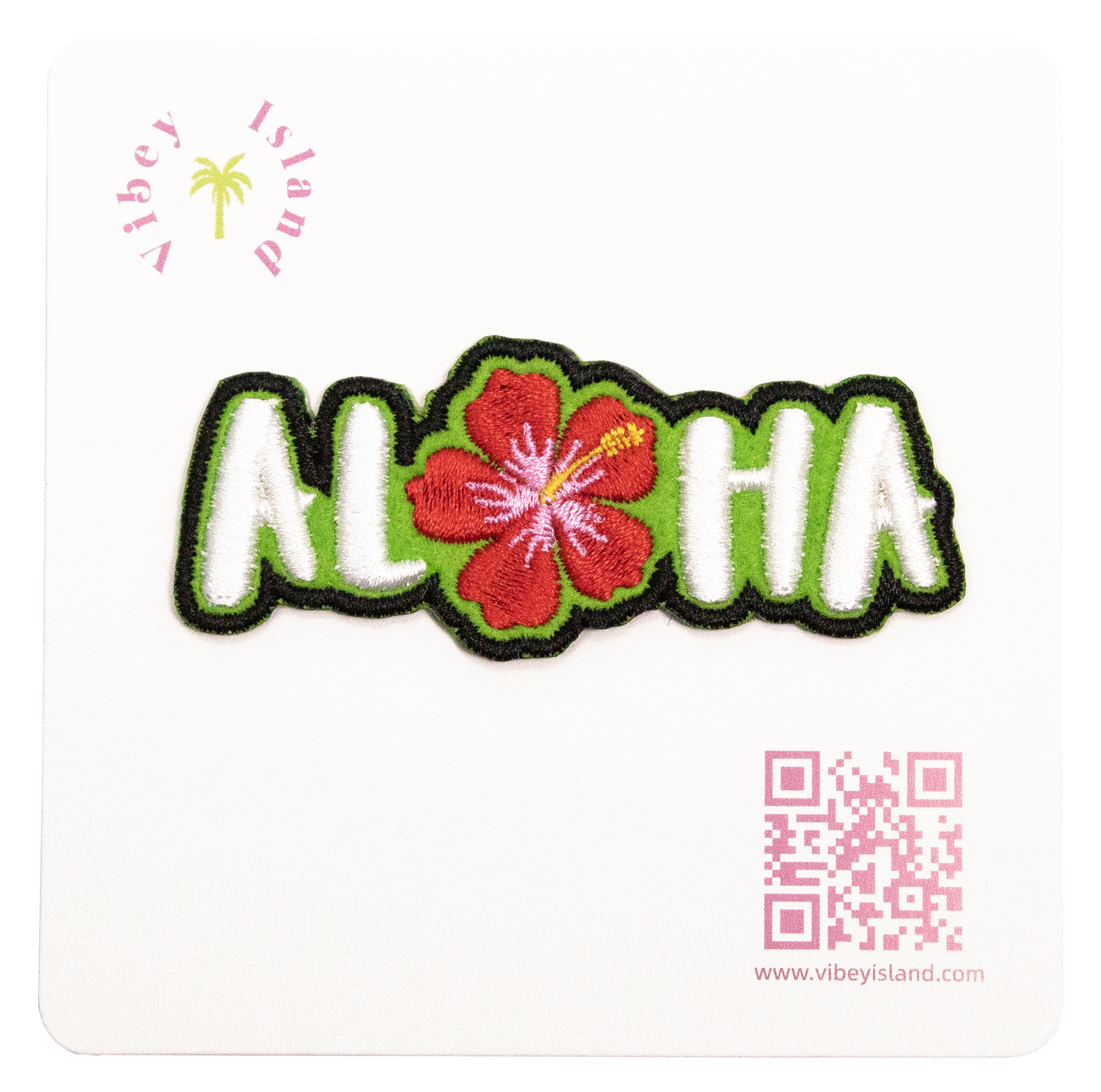 ALOHA EMBROIDERY PATCH