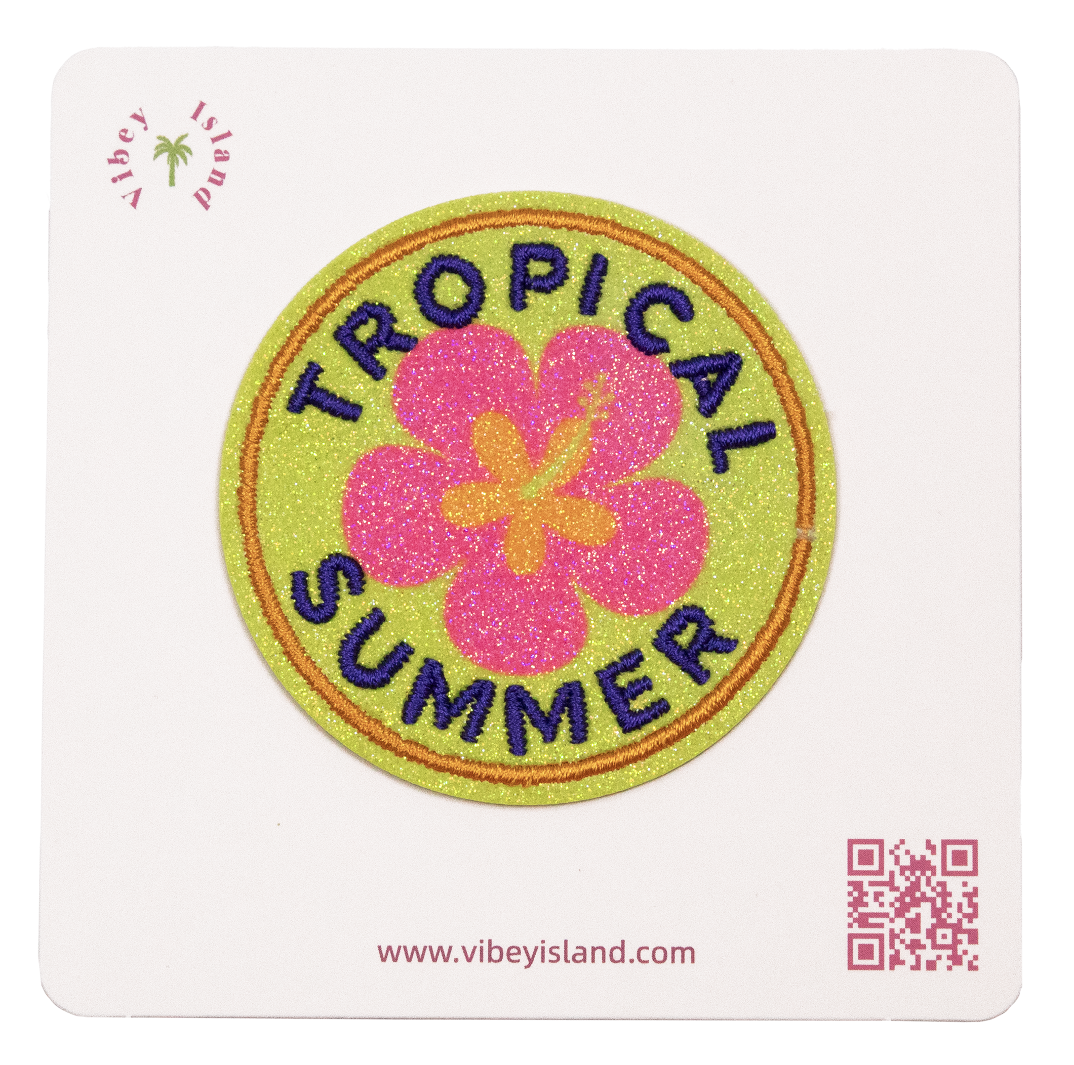 TROPICAL SUMMER EMBROIDERY PATCH