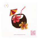 COCONUT EMBROIDERY PATCH