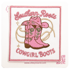 COWGIRL BOOTS EMBROIDERY PATCH