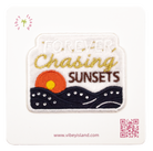 FOREVER CHASING SUNSETS GLOW EMBROIDERY PATCH