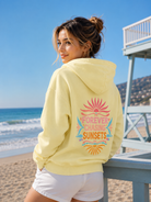 FOREVER CHASING SUNSETS SURF BO HOODIE - S / BUTTER - Hoodie
