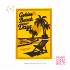 GOLDEN BEACH DAYS EMBROIDERY PATCH