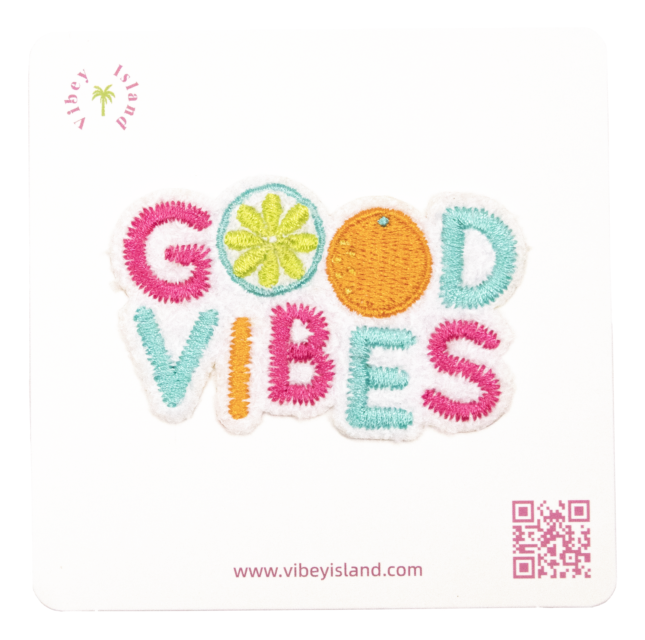 GOOD VIBES EMBROIDERY PATCH