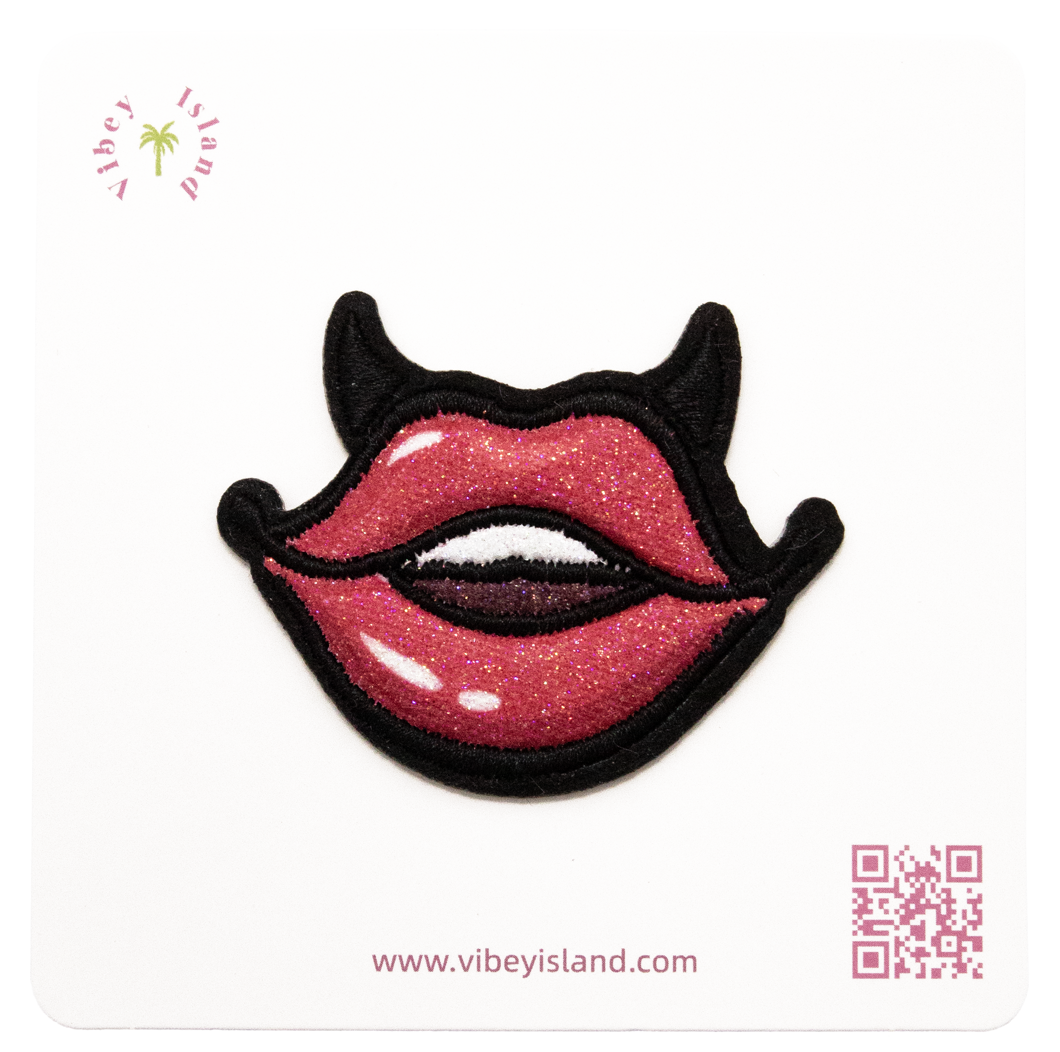 LIPS EMBROIDERY PATCH