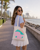 SALT IN THE AIR TOTE BAG FUZZY - 14.5 x 15.5’’ - BAGS