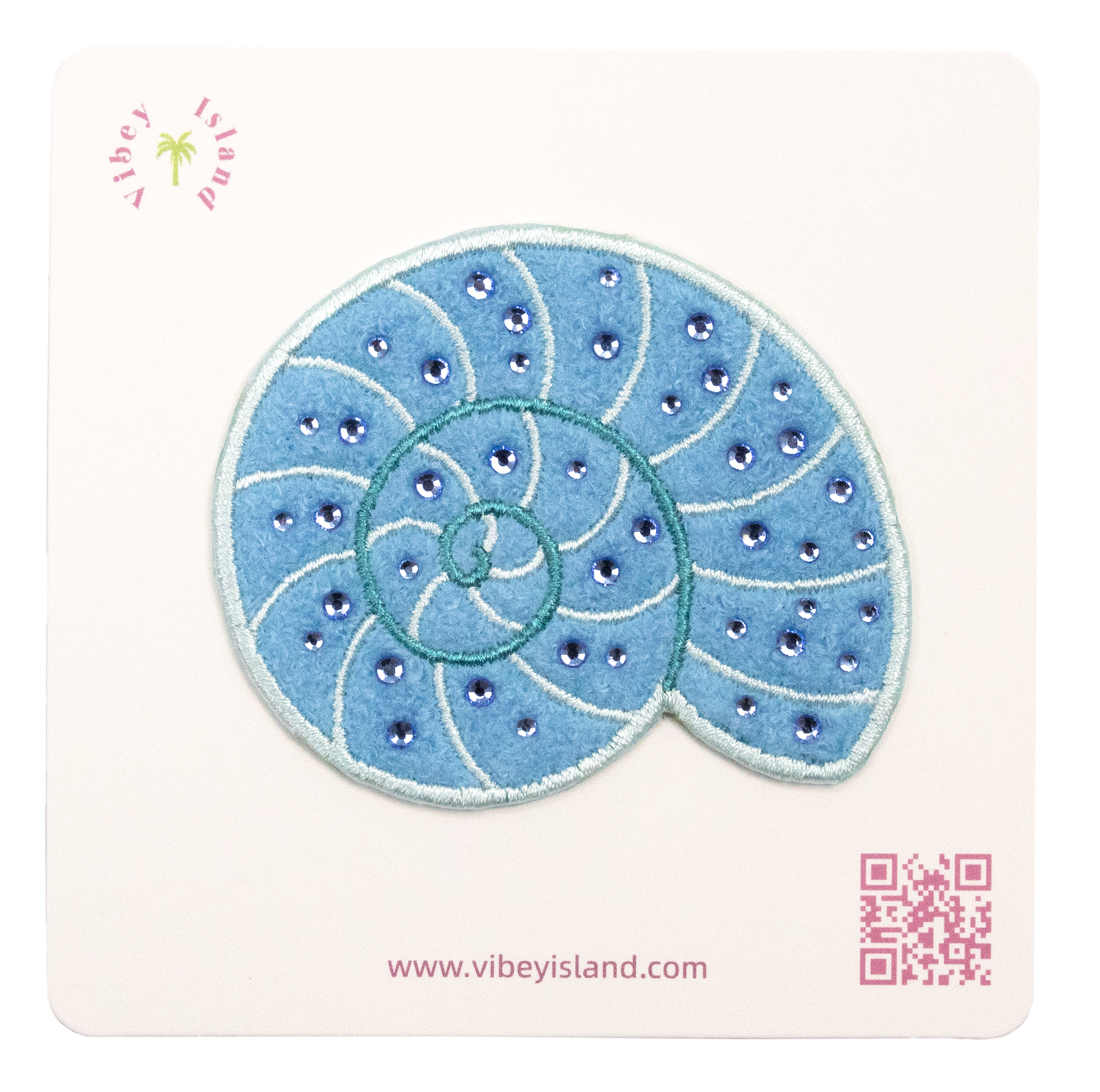 SEASHELL GLOW EMBROIDERY PATCH