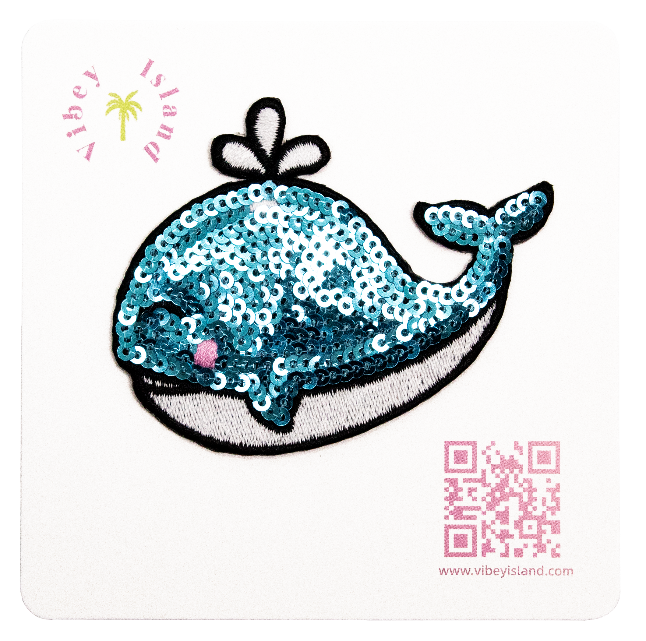 SHINE WHALE EMBROIDERY PATCH