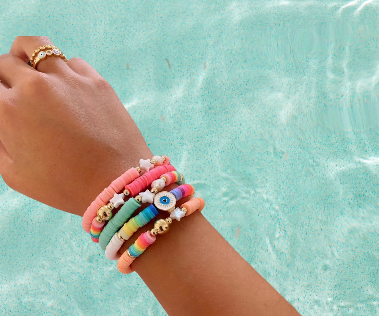STAR PEARL SOFT BEAD BRACELET