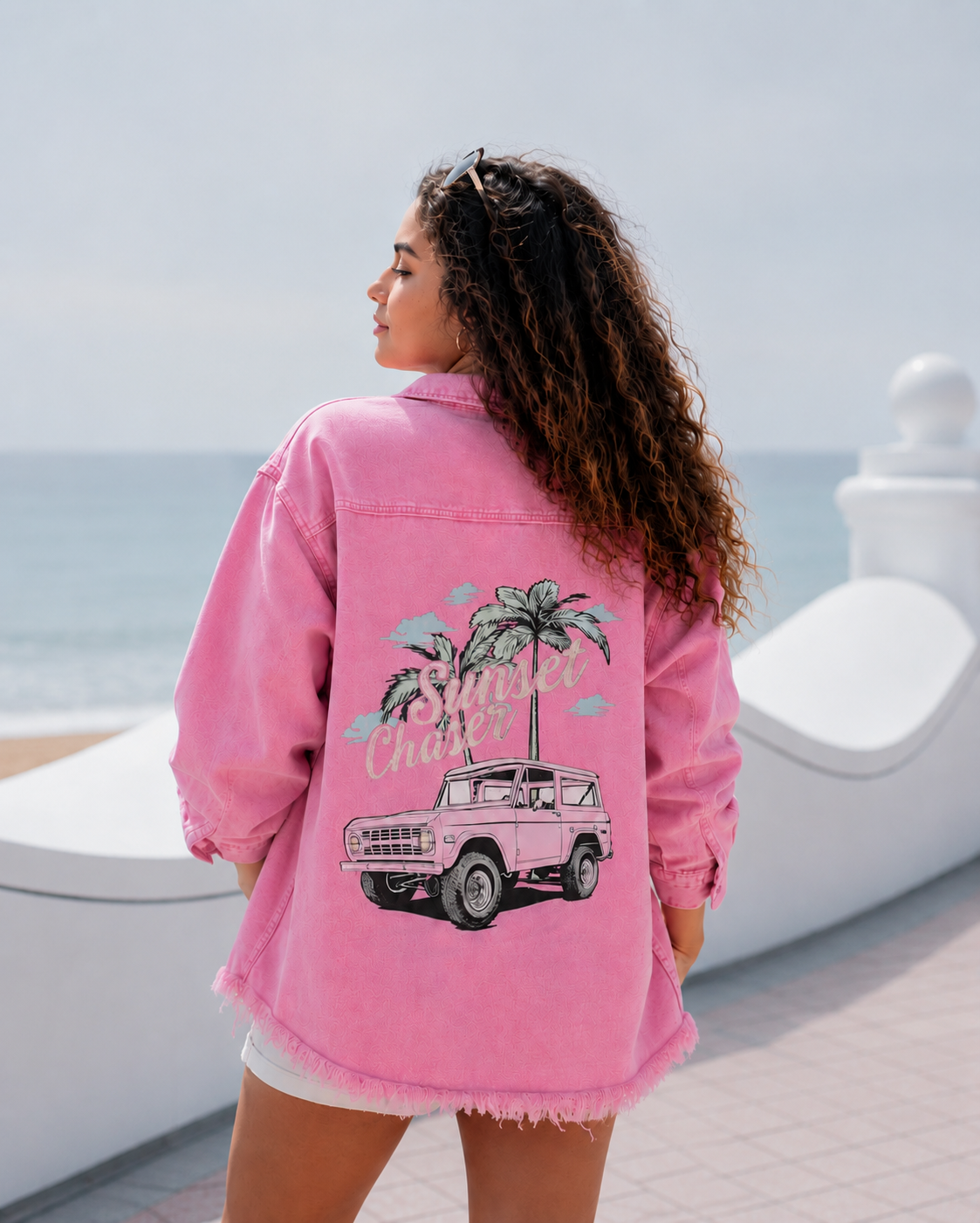 SUNSET CHASER PINK JACKET - PINK - jacket