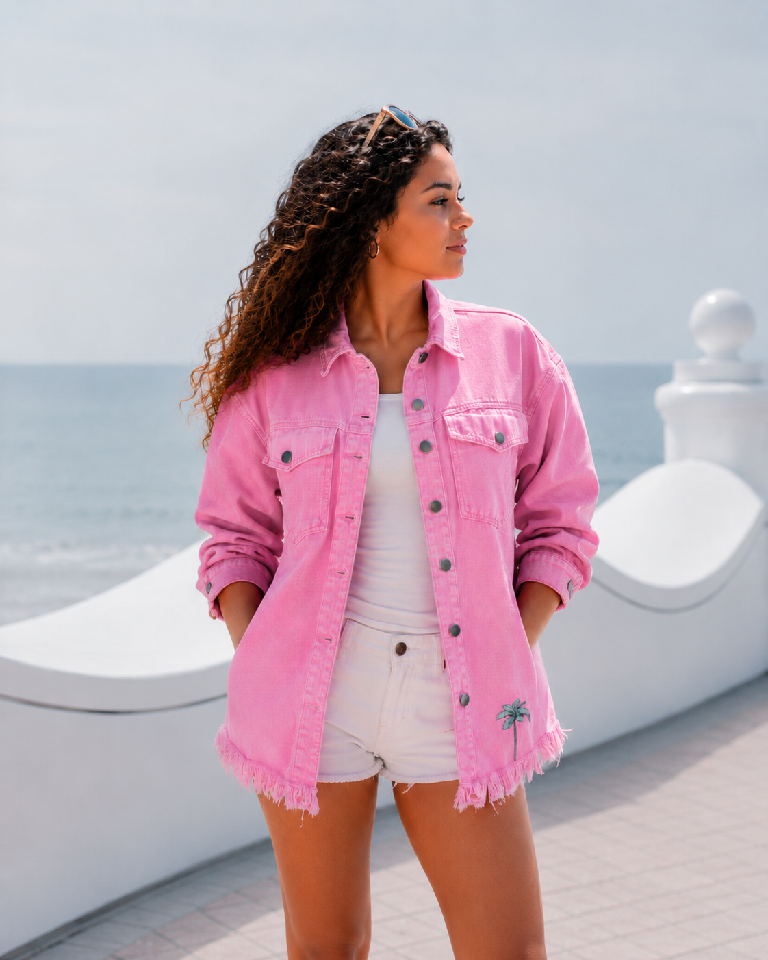 SUNSET CHASER PINK JACKET - PINK - jacket
