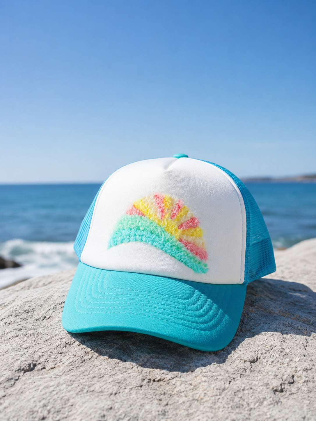 TRUCKER HAT FUZZY - Aqua - HAT